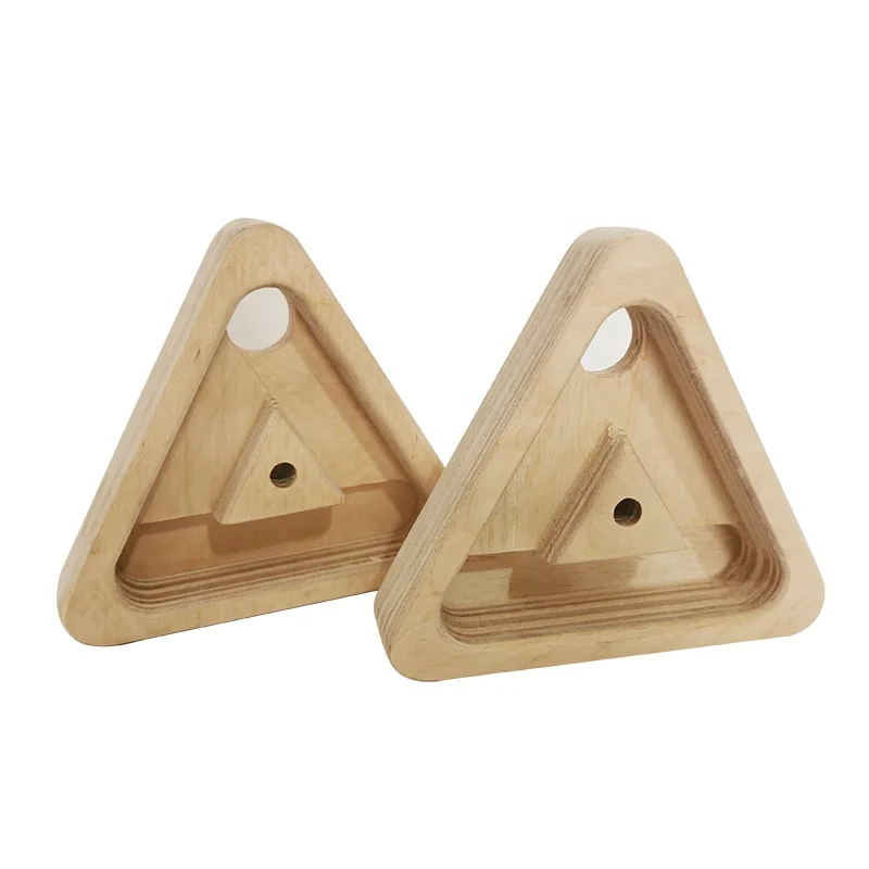 Треугольная деревянная накладка на палец для скалолазания подходит для уличных и домашних тренировок