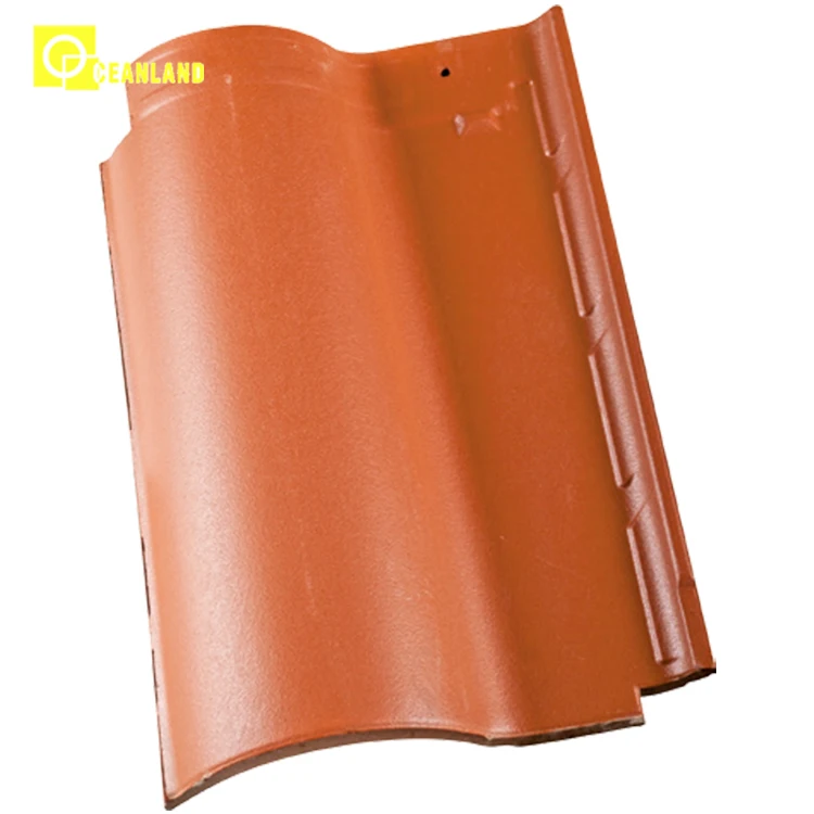 chinese ceramic roof tilel factory direct sale porcelain roof tile color