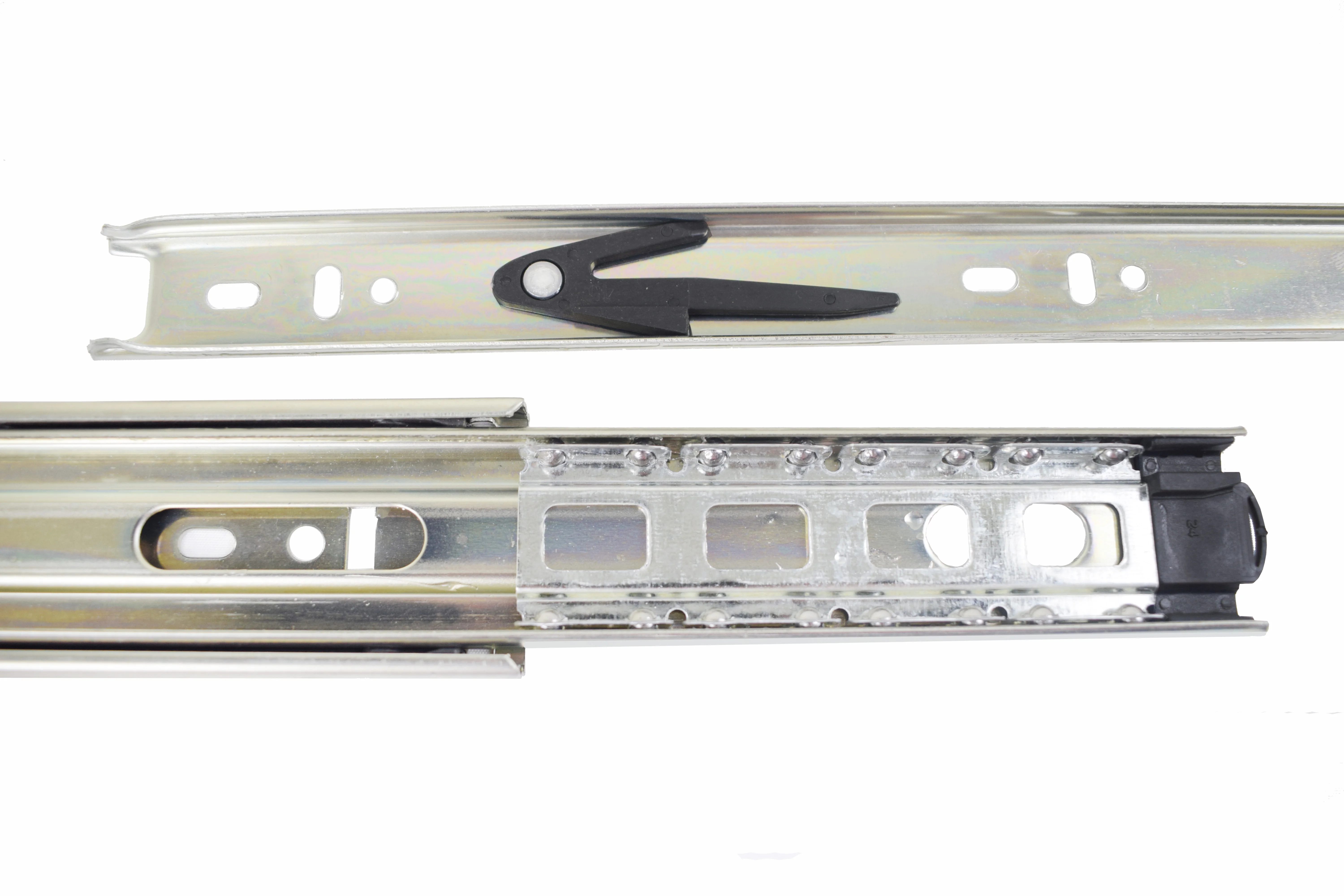 Furniture Sliders Drawer Basket Soft Close Wardrobe Sliding Rail Kitchen Hardware Slide 42mm full extension ball bearing slide