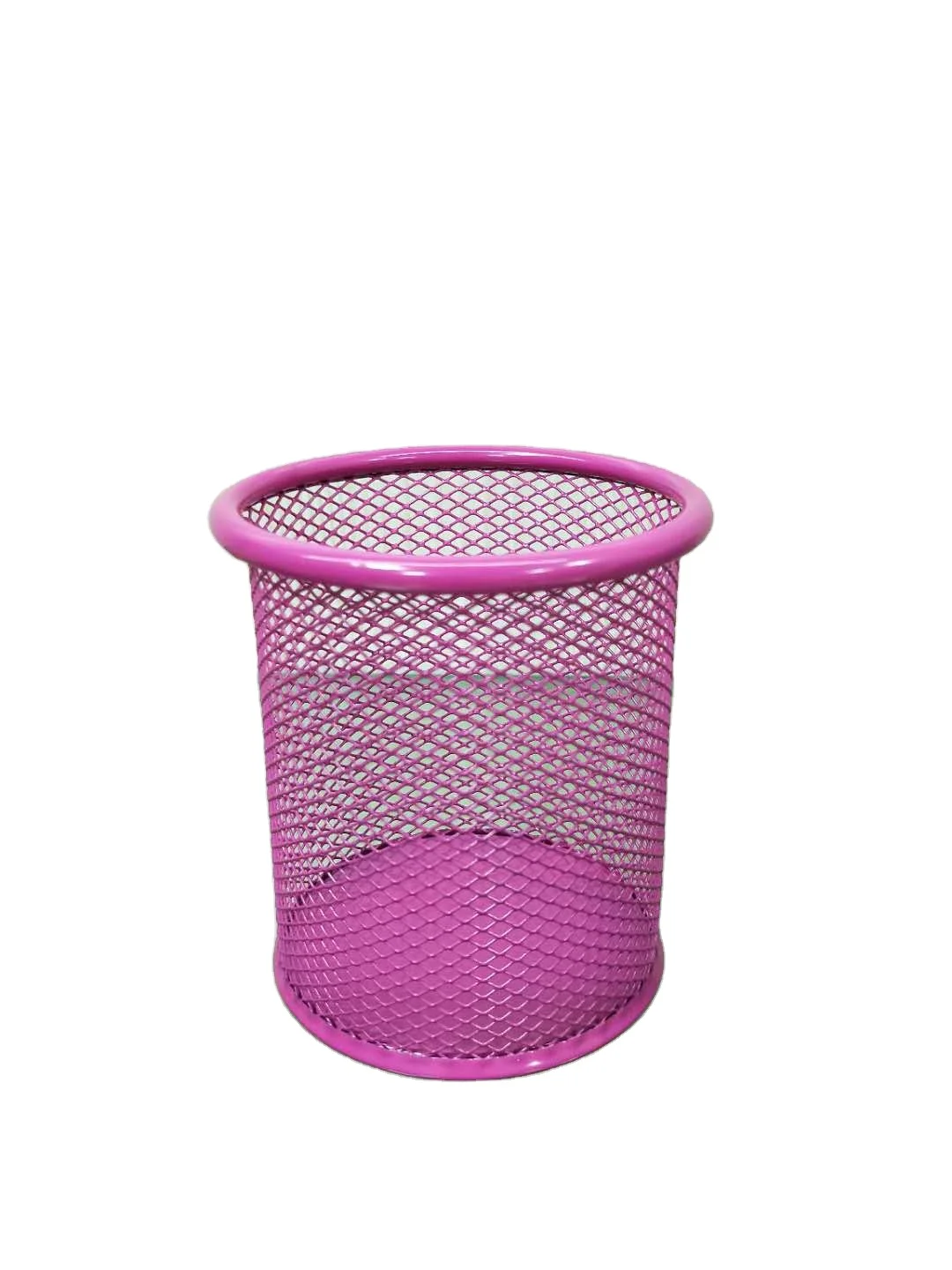 Creative Multifunctional Office Organizer Simple Metal Mesh Pen Holder with Hollow Design for Desktop Storage of Pens Sundries