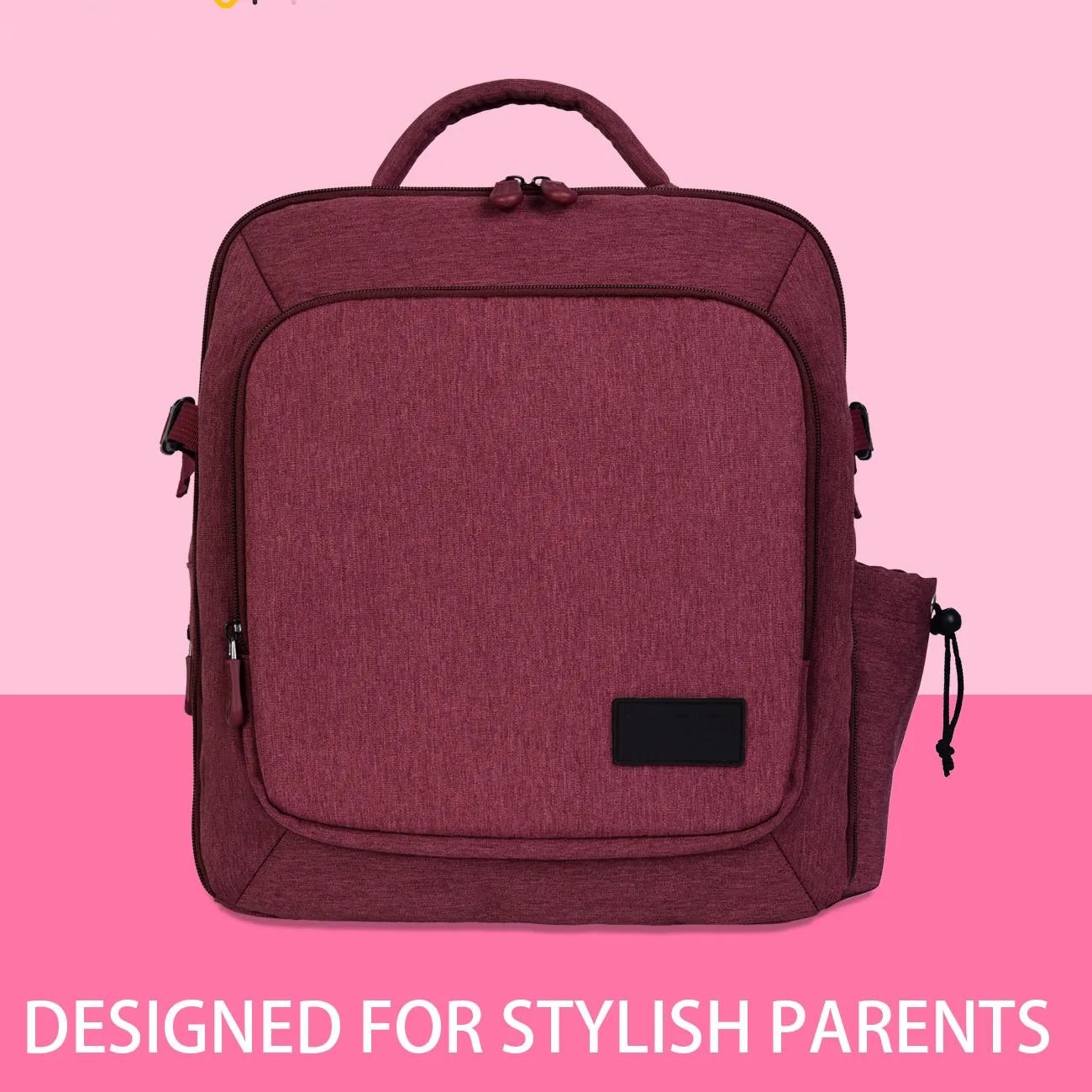 Многофункциональная уличная сумка для мам из полиэстера, сумка для детских подгузников, вместительный рюкзак для мам, сумки OEM, индивидуальный Органайзер с подогревателем для бутылок