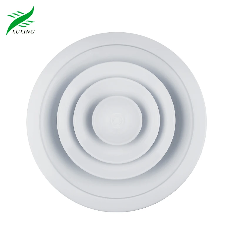 Round Ceiling Diffuser With Butterfly Valve OBD Aluminum Air Condition Diffuser