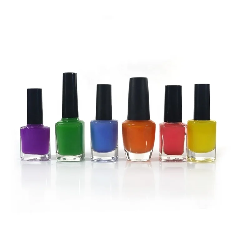 Wholesale Cosmetic Packaging Empty varnish Nail Polish Bottles with brush
