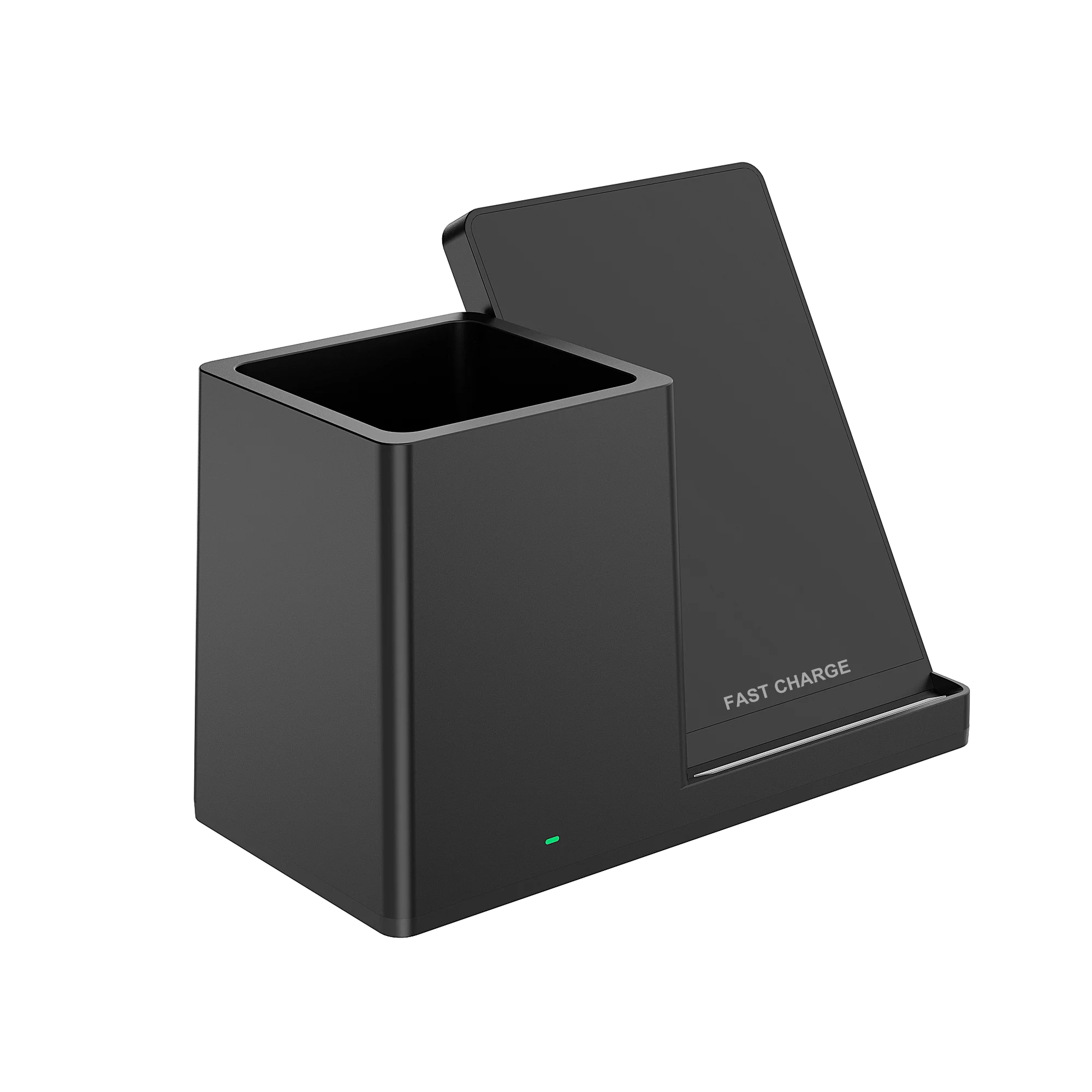 Oem 3 In 1 Wireless Phone Charger Stand With Led Desk Lamp,Fast Charging Wireless Charger Lamp Stand With Pen Holder For iphone