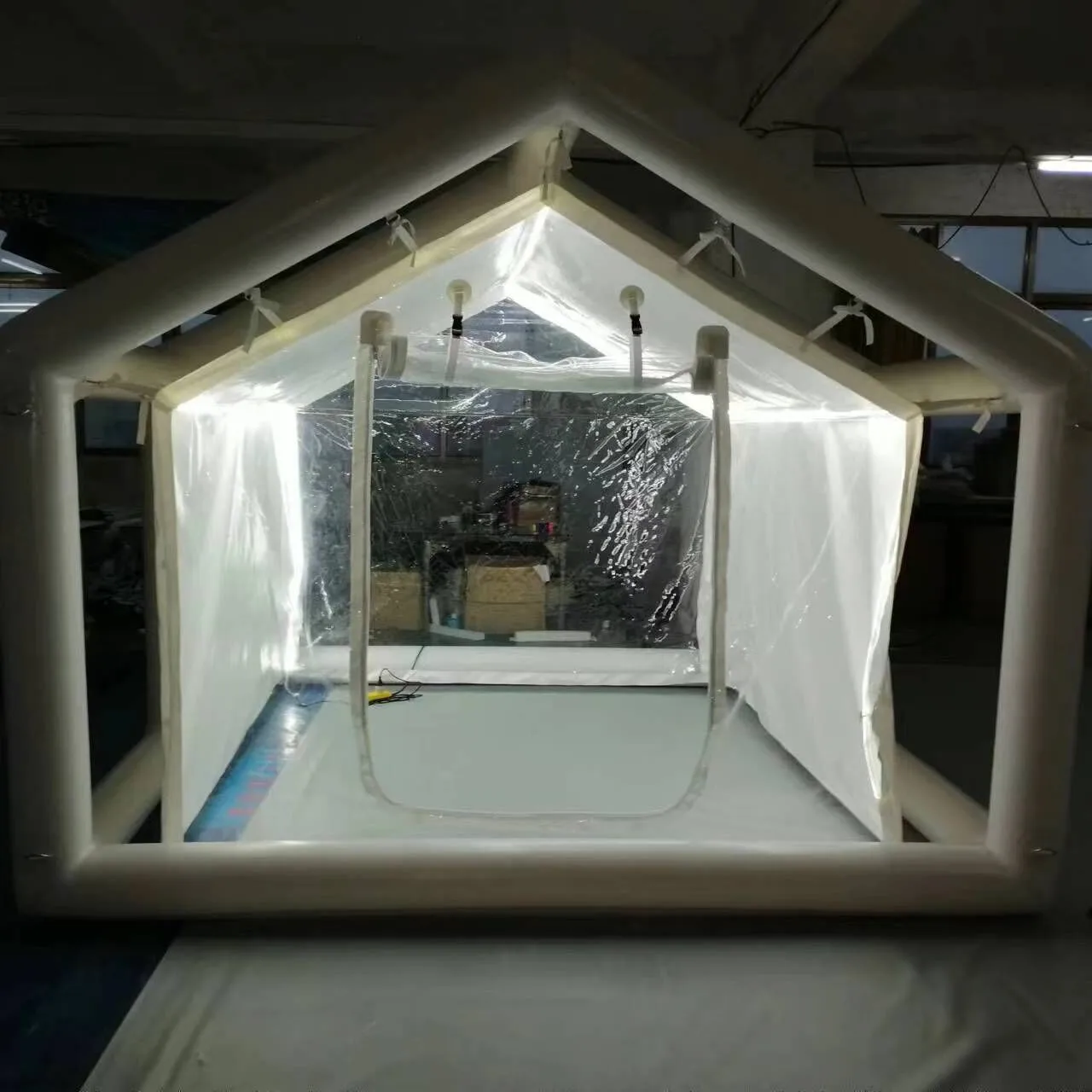 Rectangle slop top inflatable pool cover pool winter cover inflatable building litter pool dome