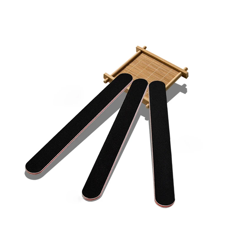 Sale professional nail supplies sanding emery boards buffer file black mini nail files
