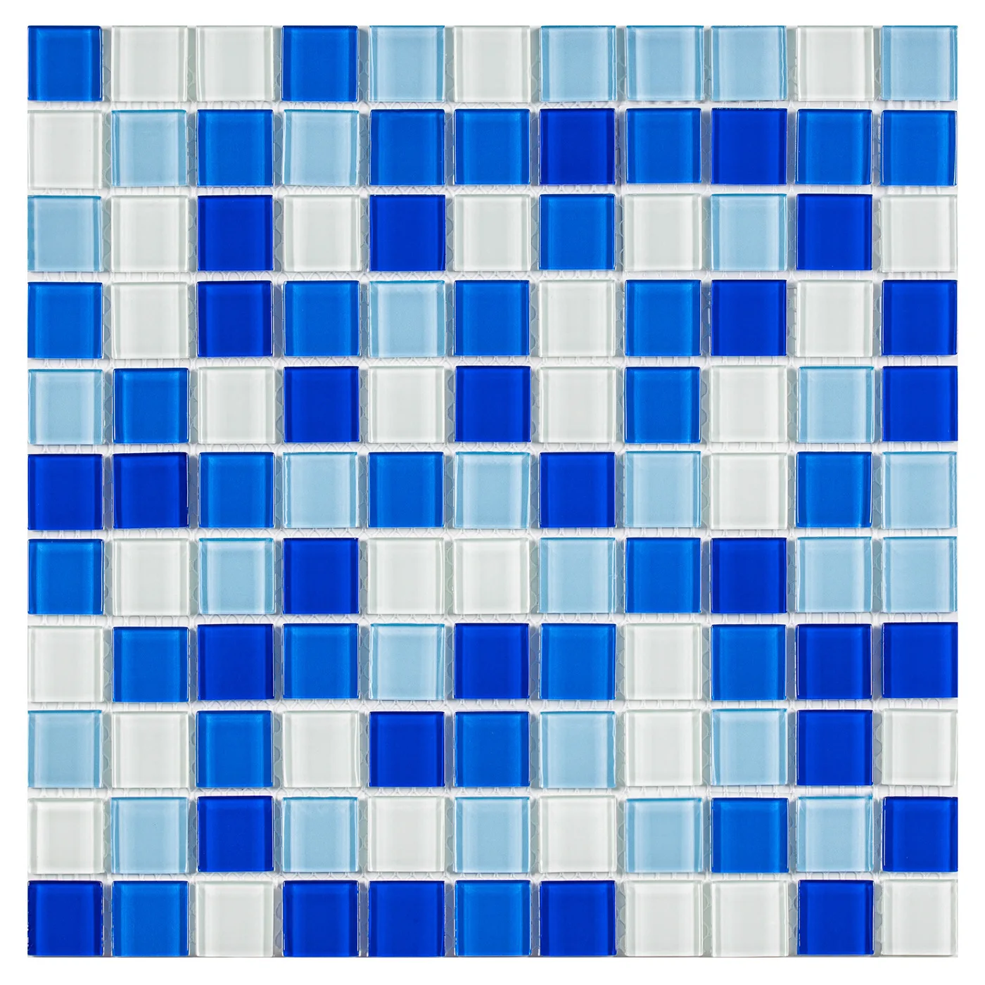 Glass Mosaic White Blend Blue Swimming Pool Glass Mosaic Tile Euro Glass Tiles For Pool
