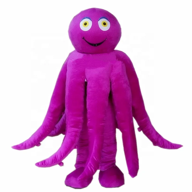 Purple plush octopus mascot costume for adult funny party event festival nice quality octopus mascot costume