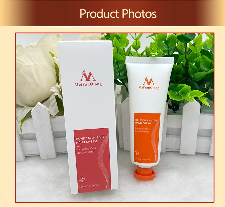 Wholesale MEIYANQIONG Nourishing Anti Chapping Moisturizing Anti Wrinkle Whitening Organic Honey Milk Soft Hand Cream