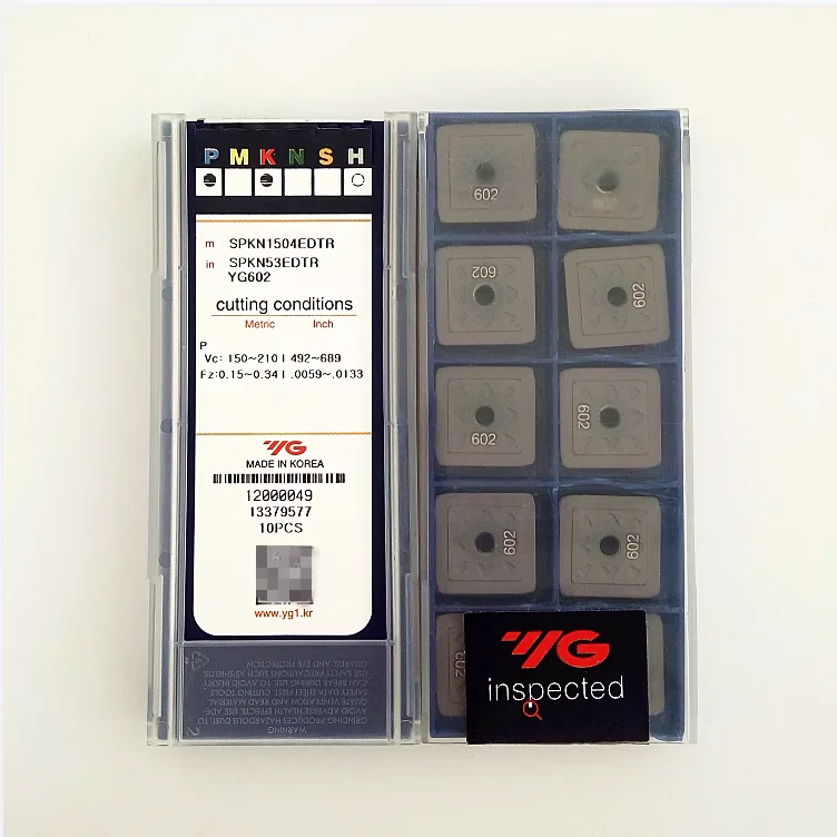 YG-1 SDKN1203AETN SDKN1504AETN SPKN1203EDTR SPKN1504EDTR SPKR1203EDTR YG602 Milling Carbide Insert SPKN SDKN Inserts