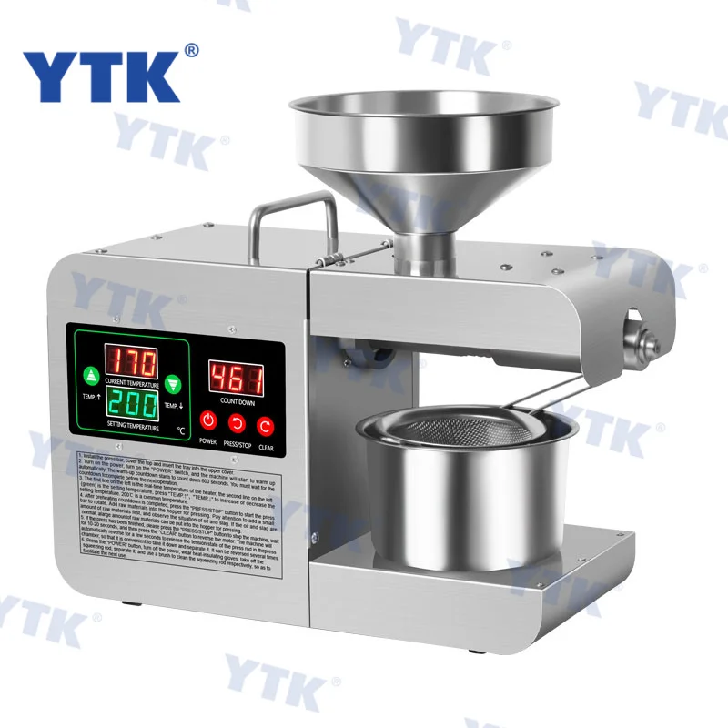 Hot Sale Moringa Seed Oil Extraction Castor Seed Oil Extract Coconut Oil Press Machine for Home Use