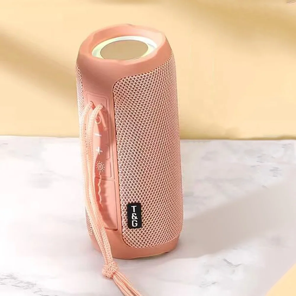 Portable Blue tooth Speaker 1200MAH RGB LED Light Wireless Boombox Waterproof Outdoor Subwoofer Stereo Loudspeaker