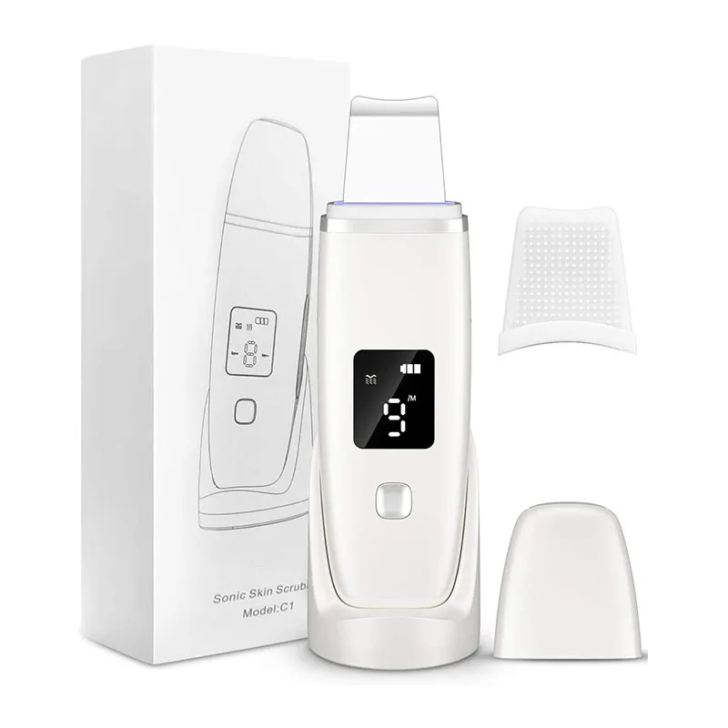 Latest Beauty Personal Skin Care Device Handheld 28Khz Skin Cleansing Scrubber EMS Microcurrent Face Lift Machine