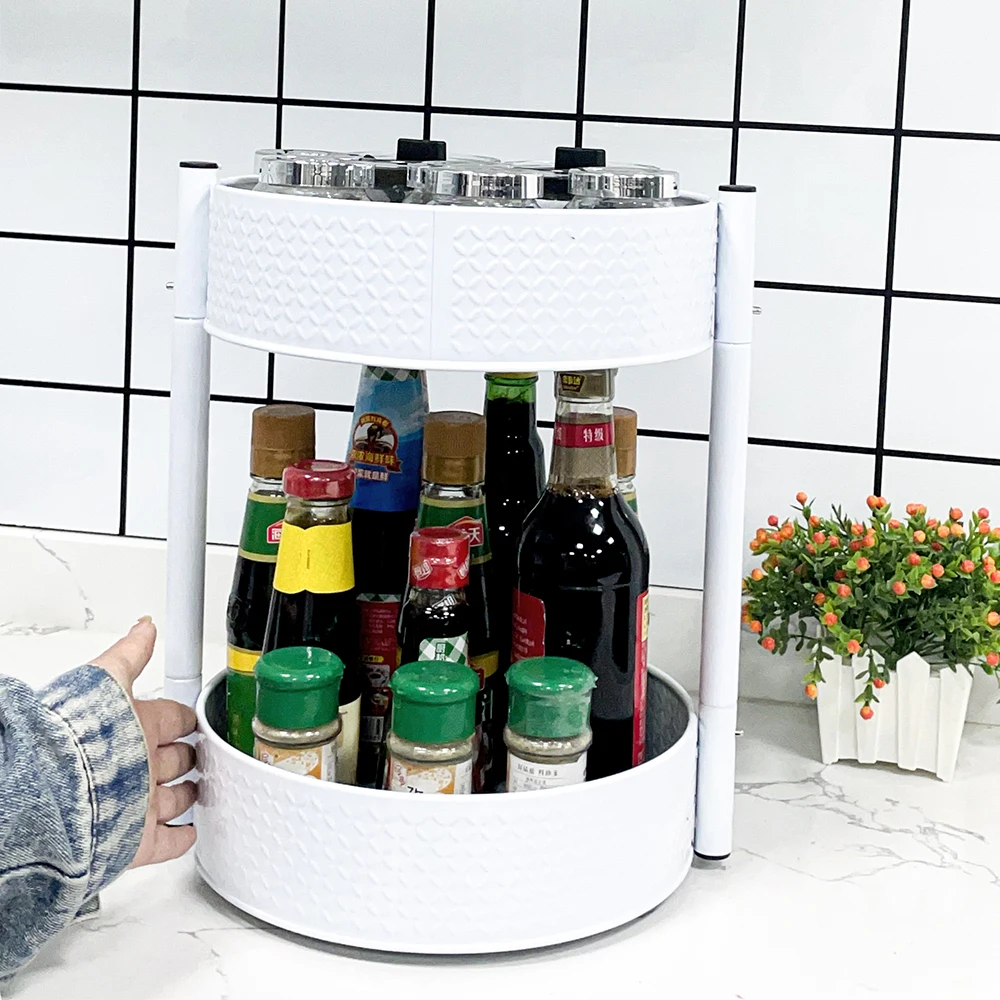 Household Rack Kitchen Bedroom Display Rack Condiment Bottle Plastic Shelf Storage Small Plastic Shelf