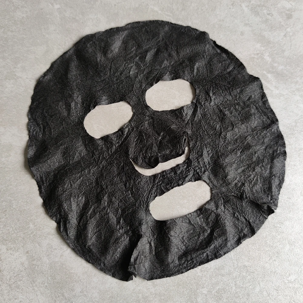 Bamboo charcoal mask paper facial tablet DIY skin care beauty hydrating Ultra-Thin biodegradable compressed black mask