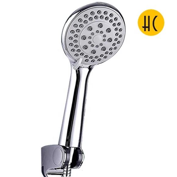Bathroom showerhead with 5 levels of water outlet regulation high temperature resistance and increased water pressure function