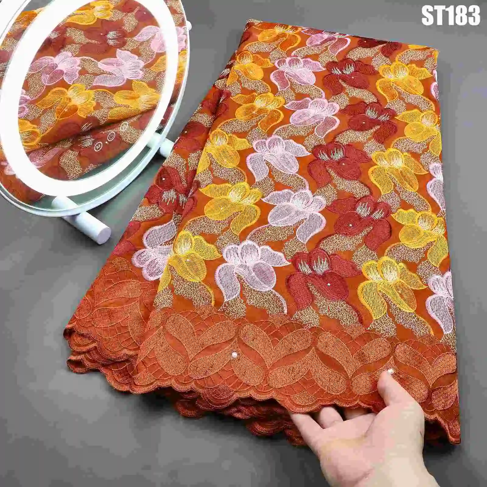 Professional Manufacturer Factory Price George Fabric Indian George Lace