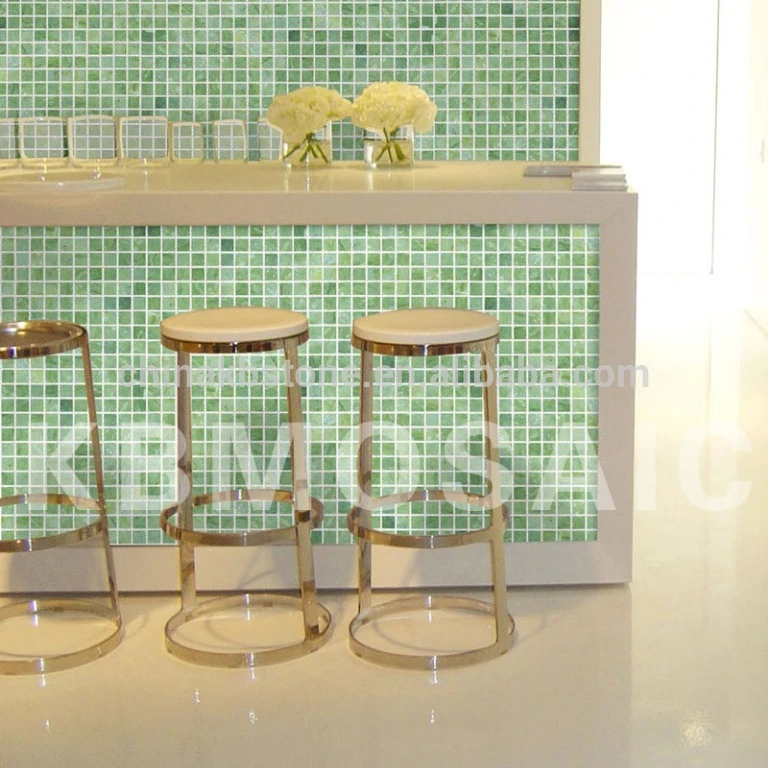Dandong Green Marble Mosaic Tile kitchen and bathroom wall tile