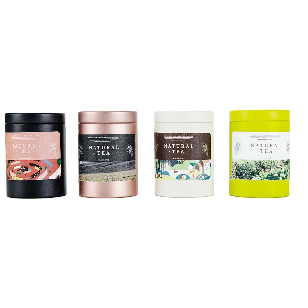 Tianhui Eco-Friendly Small Tobacco Can Mini Candy Canister Tea Tin Can Packaging Tobacco Tin Can