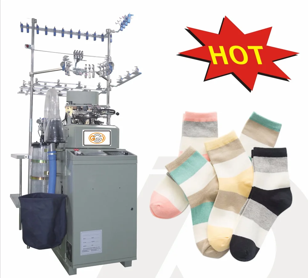 Jacquard sport socks knitting machine