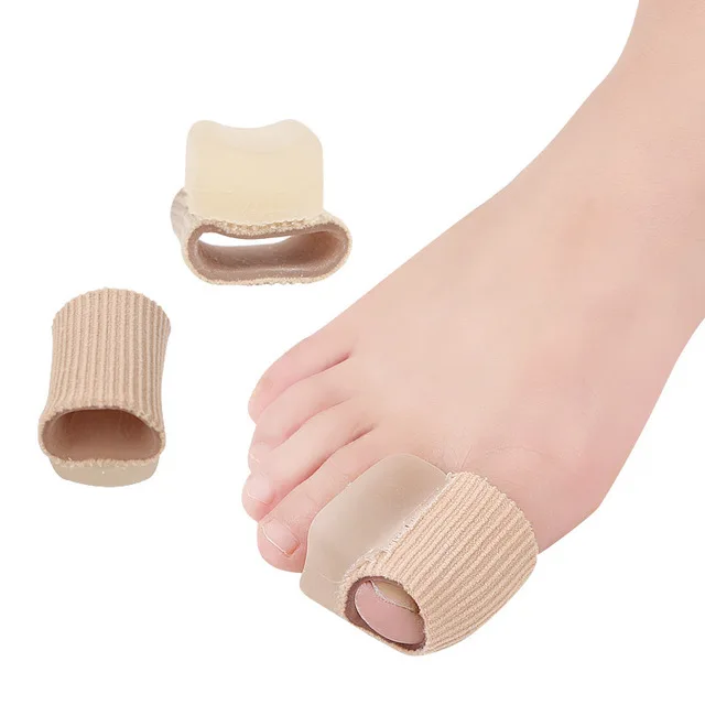 Hot Selling Nylon Silicone Gel Heloma Pain Relief Toe Separator for Hallux Valgus Correction Tube