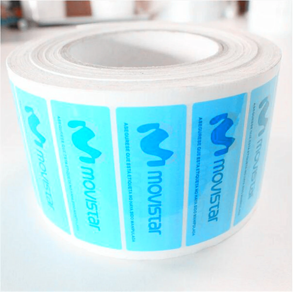 Прямая поставка с завода, шприц для прямой поставки, шприц для защиты от подделки, хрупкая бумага, защита от подделки, виниловая разрушаемая Защитная этикетка, наклейки в рулоне