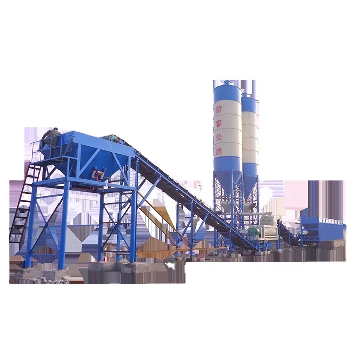 300TPH Plant Continuous Mixing Stabilized Soil Cement Mixing Plant For Road Base /Fertile Airport Area Construction