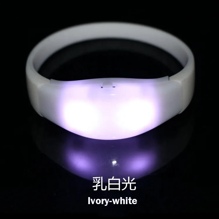 christmas Sale Flashing Illumination LED Bracelet With Logo,sound activated led bracelet