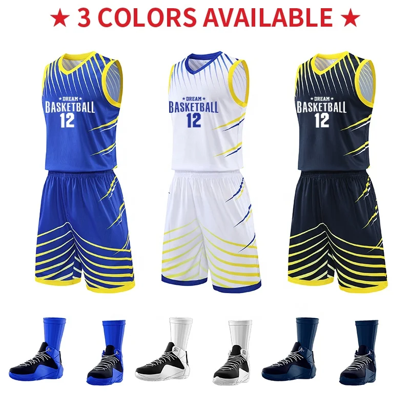 Wholesale Blank Men Basketball Uniform Cheap Design Polyester embroidered jersey Quick dry Custom Basketball Jersey kid GJ-A1015