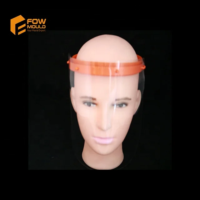 
Transparent Plastic Face Mask Face Shield with Plastic Handle 
