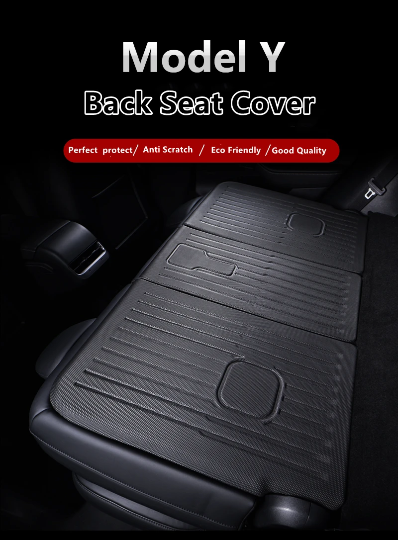Tesla Model Y Second Row Seats Back Cover All Weather Seat Protector Pet Mat for 2022 2021 2020 Model Y accessories