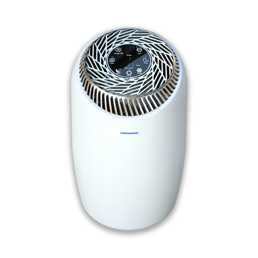 Portable purifier 180m3/h CADR smart mini electrostatic room Desktop air purifier HEPA filter 13
