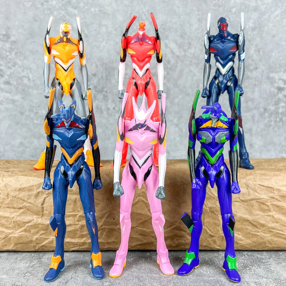 Popular anime characters model toy 6 styles evangelions anime figures collection wholesale collectible toys