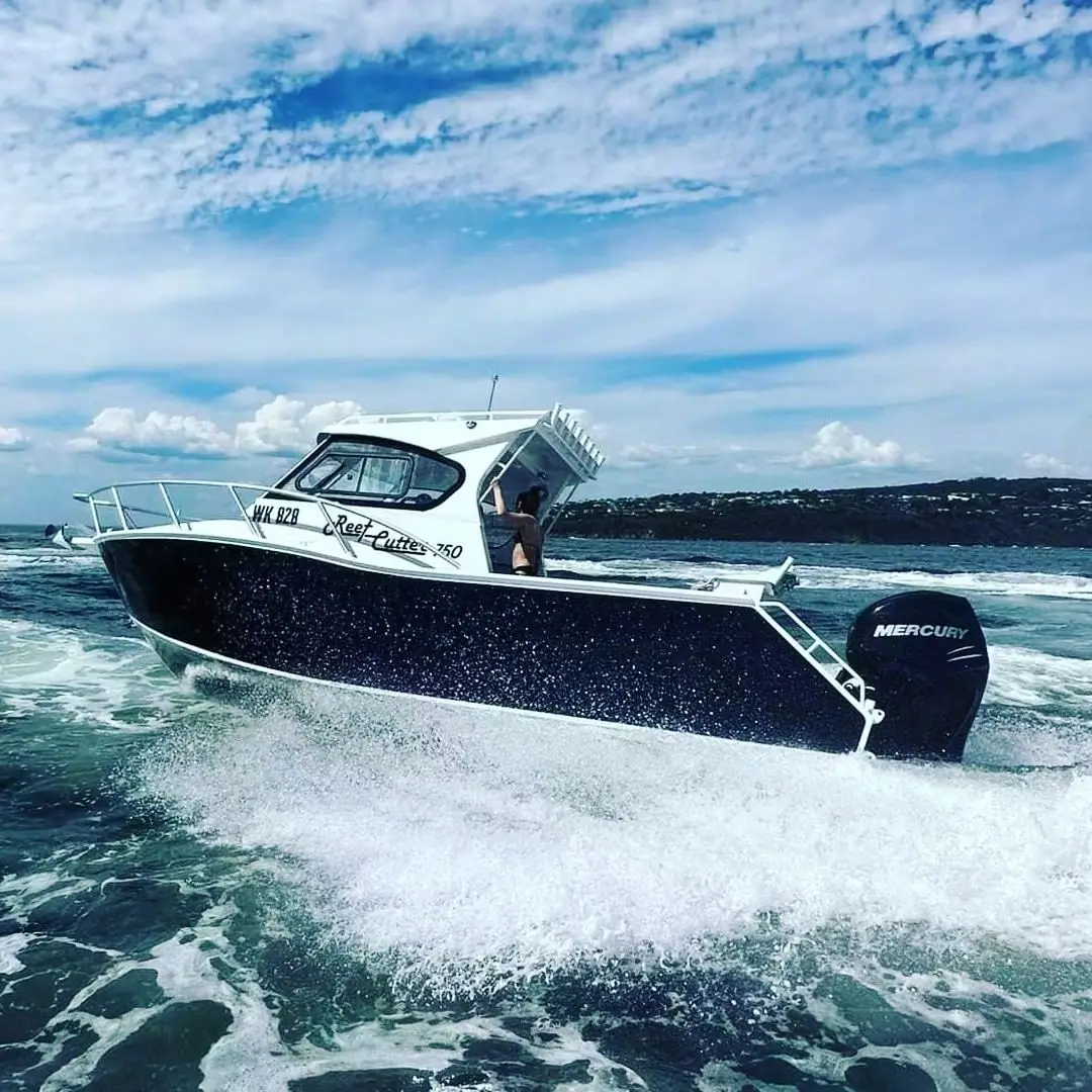 Морской король 7 5 м скоростная гребля морская Спортивная дешевая яхта рыболовная лодка из алюминия