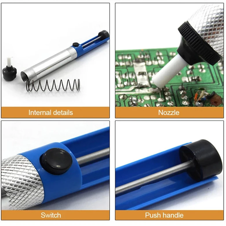 Solder Sucker PCB Desoldering Pump Kit Solder Sucker Pump Desoldering Vacuum Pump Solder Removal Tool