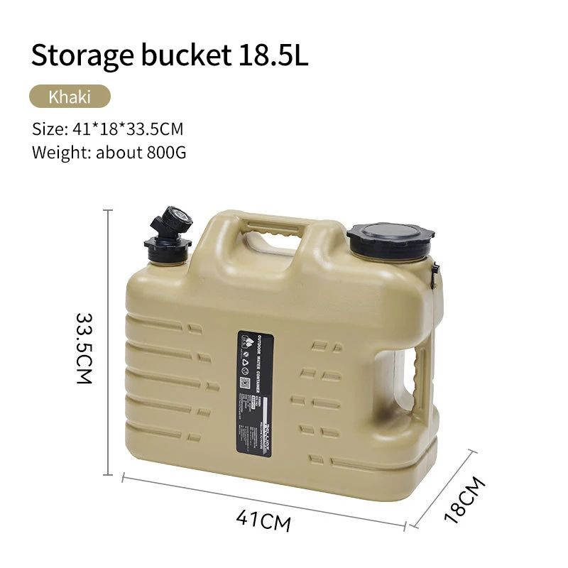 Outdoor Camping Bucket Large Capacity Portable Storage Bucket Plastic Car Portable Drinking Water Tank