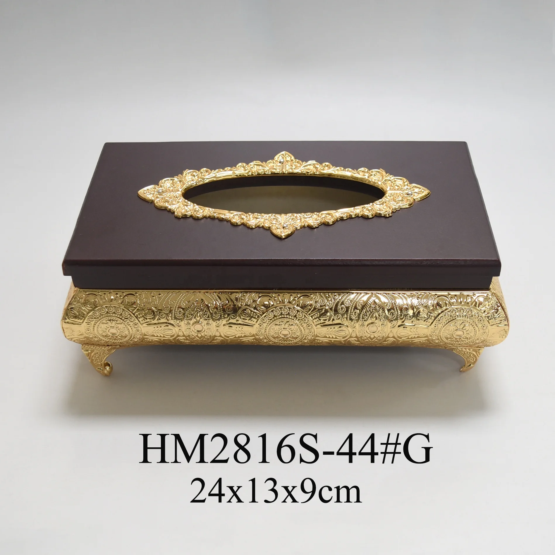 Tableware hotel home decoration red wooden facial napkin holder tissue box