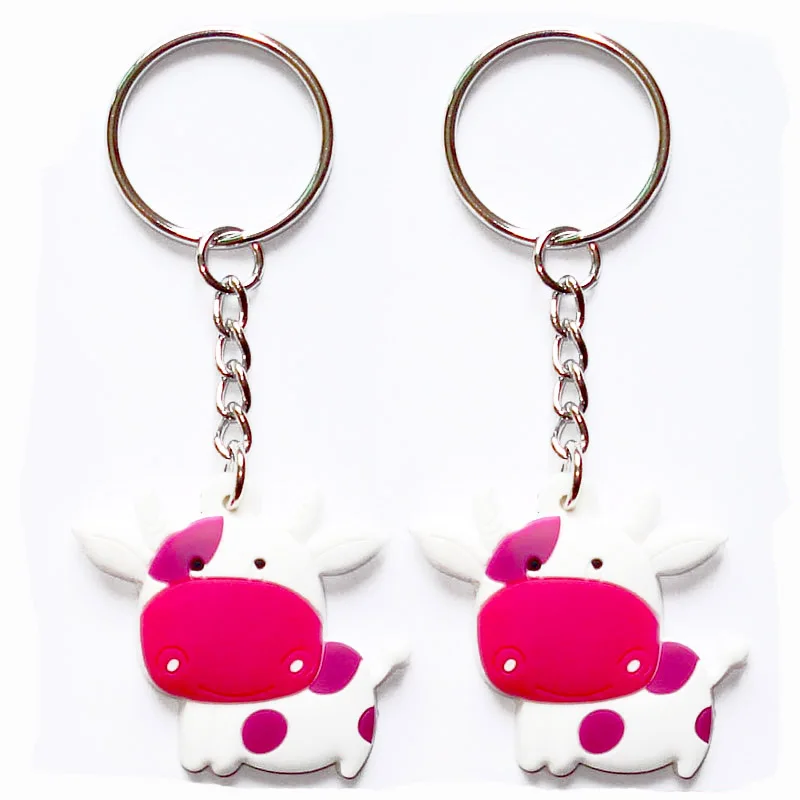
Hot selling Eco-friendly soft PVC keychain with 3D animal design 