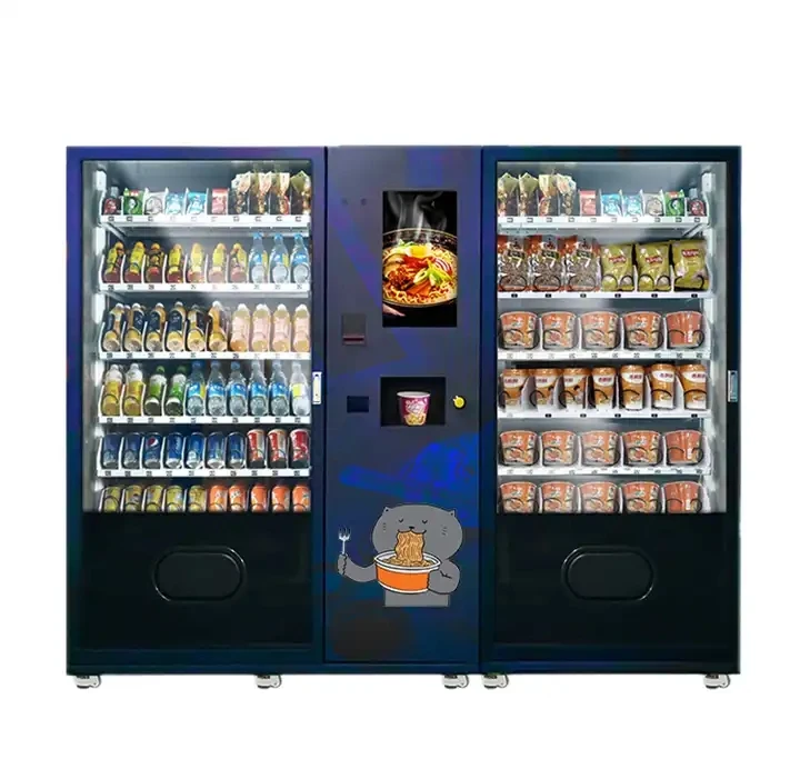 Large capacity double cabinet Instant noodle vending machine Ramen vending machine