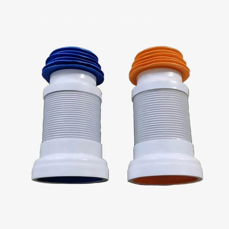 Factory WC Toilet flexible cardan Durable pan soil pipe connector side drain plastic tube Retractable sewer pipe bathroom