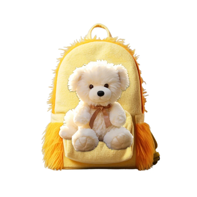 TUGE-Cartoon bear bag pendant figuration wholesale cute plush doll car key ring