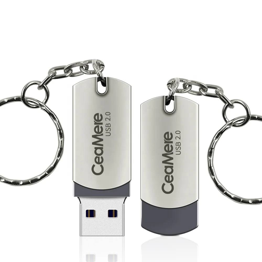 Ceamere CMU-024 USB 2,0 флэш-накопители 2 ГБ, 4 Гб оперативной памяти, 32 Гб встроенной памяти, 8 Гб оперативной памяти, 16 Гб встроенной памяти, 64 ГБ 128 ГБ флэш-накопитель OEM логотип металлический поворотный USB флэш-накопитель на заказ