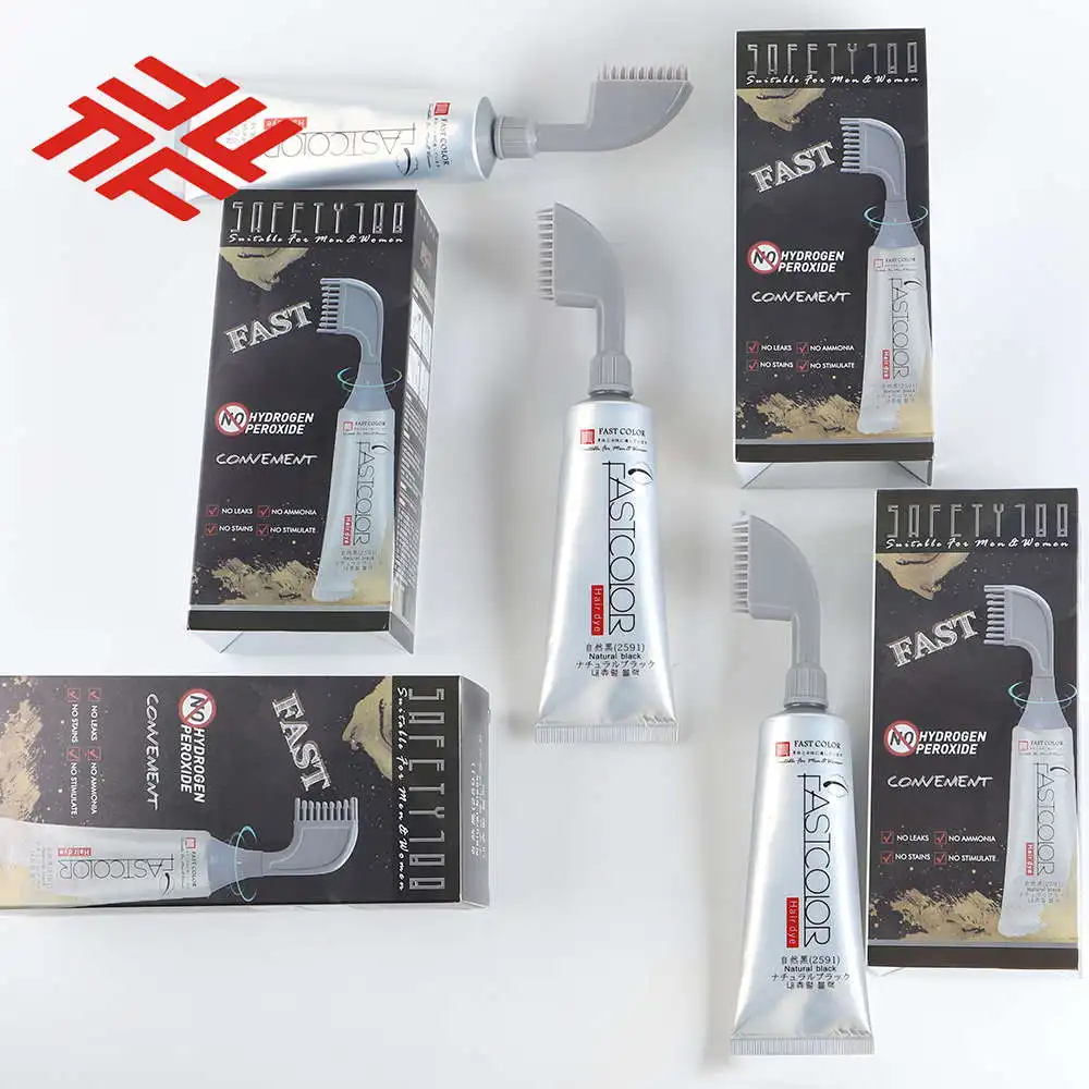 FULLY Comb As Seen On TV Gray Hair Coverage Halal Hair Dye Shampoo Free Sample Factory Price