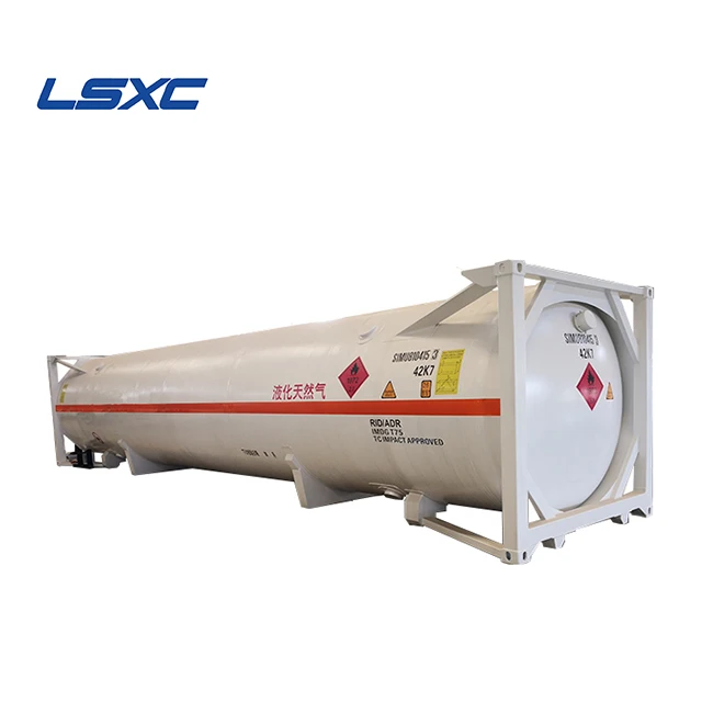 Large Capacity 40ft T75 LNG Transport Tank Container New ISO Certified Cryogenic Storage Containers