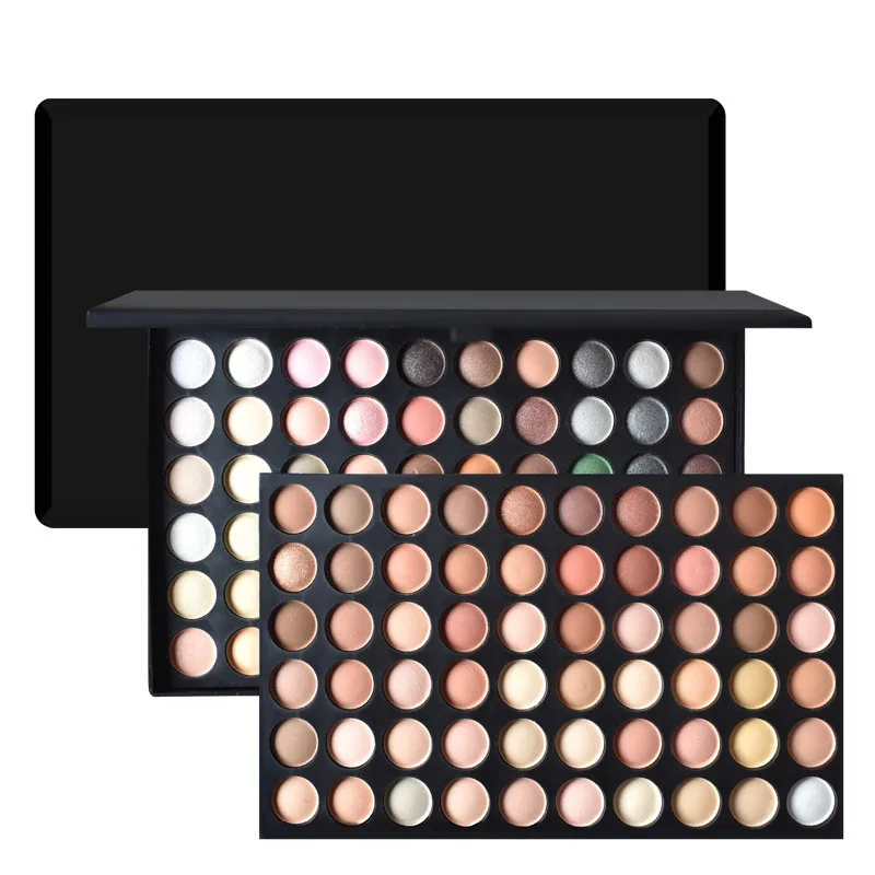 New 120Color Eye Shadow Pearlescent Matte Makeup Palette European American Plastic Box Eye Shadow Large Market Explosion