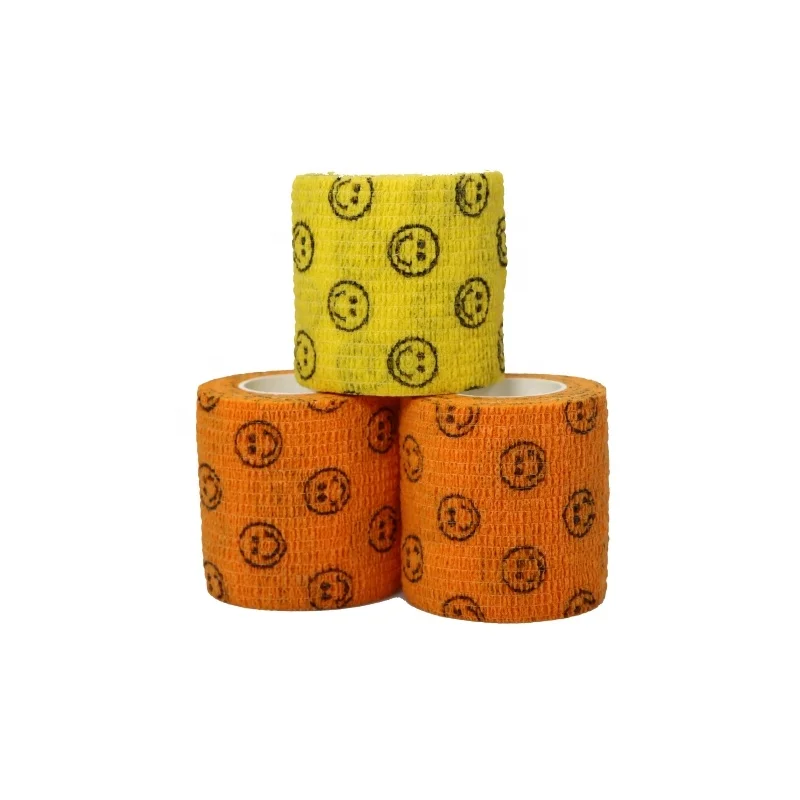 Self Adhesive Printed Cohesive Elastic Bandage For football shoulder protection adhesive bandages