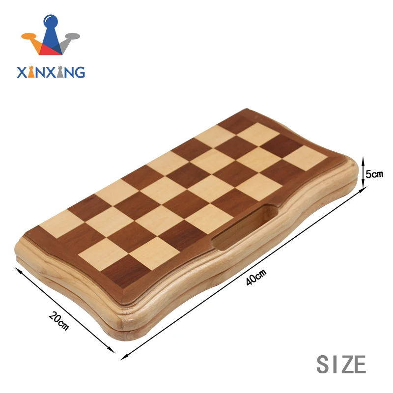 manufacturer direct  international fold chess game wooden chess set chess box for pieces storage