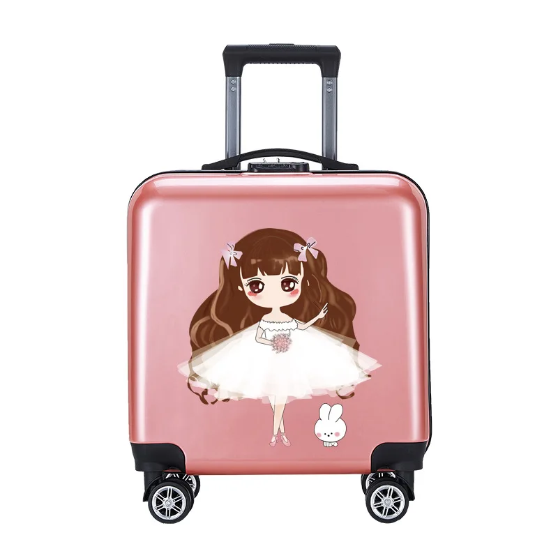 Hot Sale 18 Inch Kids Airport Travel Children Kids Wheeled Suitcase Luggage