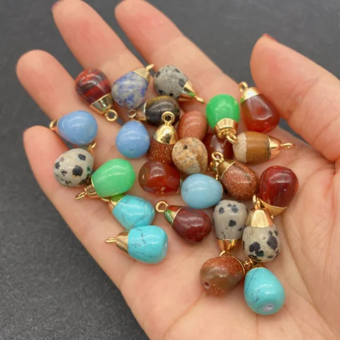 Cheap Natural Quartz Stone Faceted Flat Round Pendant charms Druzy Stone for DIY Earring Necklace Bracelets jewelry making.png