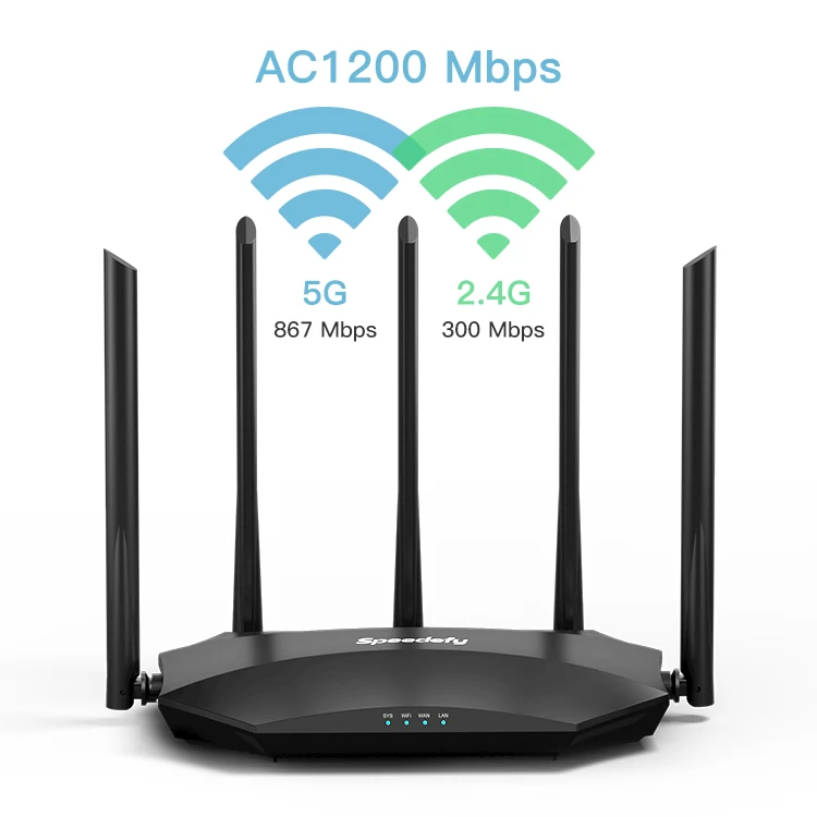 More efficient transmission speed AC2100 Home wireless wifi router dual band 1200Mbps network Wifi Router